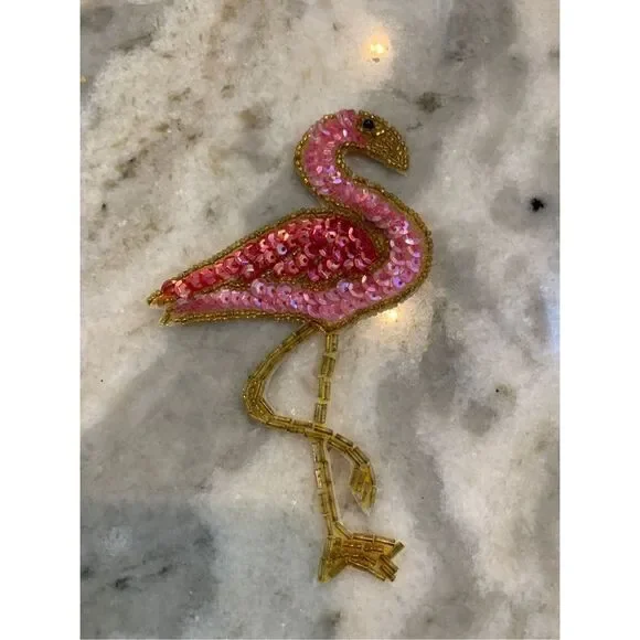 Pink Flamingo Appliqué - Picture 1 of 5